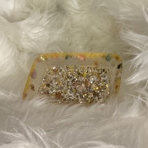 Yellow Beach Resin Trinket Ring and Earring Dish